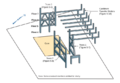 FEMA 403 - Ch5 WTC7 - (Fig 5-5) 3D diagram showing relation of trusses and transfer girders