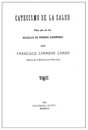Archivo:Francisco Carmona Camón (1909) Catecismo de la salud, portada
