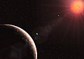 Gliese 581 Artist's impression