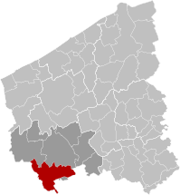 Heuvelland West-Flanders Belgium Map.svg