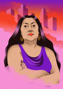 Illustration of Lady Pink by Catarina Bernardi.png