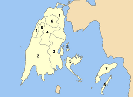 Lefkada municipalities numbered.png