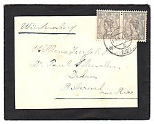 Netherlands 1922-12-14 mourning cover