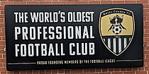 Notts County world's oldest professional football club sign.jpg
