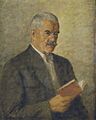 Památník Petra Bezruče - interiér, portrét básníka1