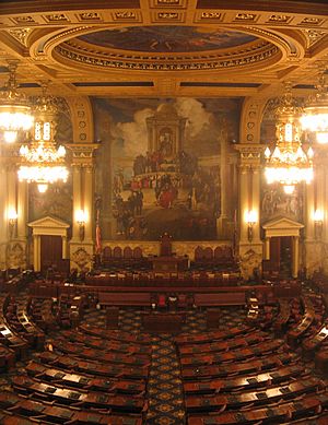 Archivo:Pennsylvania State Capitol House Chamber