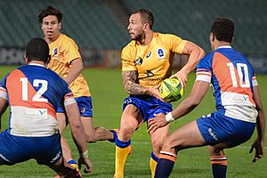 Archivo:Quade Cooper playing for Brisbane City NRC Round 7 (2)
