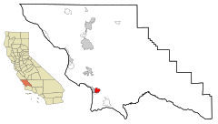 San Luis Obispo County California Incorporated and Unincorporated areas Arroyo Grande Highlighted.svg