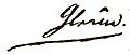 Signatur Johann Wilhelm Ludwig Gleim (cropped)