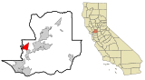 Solano County California Incorporated and Unincorporated areas Green Valley Highlighted.svg