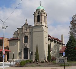 St. Frances Cabrini Church Omaha from SW 1.JPG