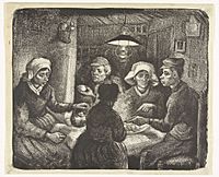 Archivo:The Potato Eaters - Lithography by Vincent van Gogh