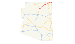 US 160 (AZ) map.svg