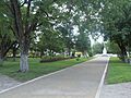View to the center of Presidencia de la Plaza's main square