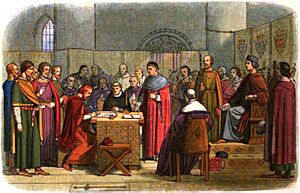 Archivo:A Chronicle of England - Page 262 - Edward Acknowledged as Suzerain of Scotland