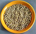 A plate of sorghum grain