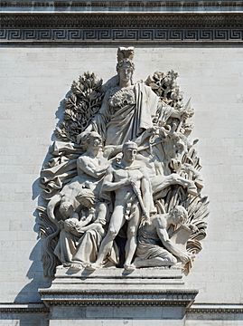 Antoine Étex, Der Friede von 1815, Halbrelief, Arc de Triomphe, Paris
