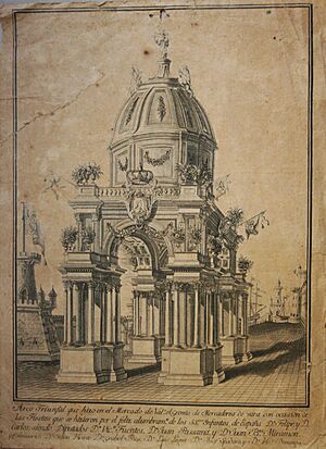 Archivo:Arco triunfal de los mercaderes de vara de Valencia