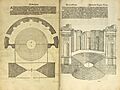 Bramante's concave-convex stairs design for his Belvedere Court project