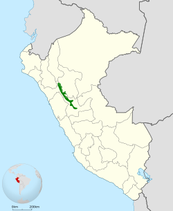 Distribución geográfica de la tangara dorsidorada.