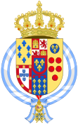Coat of Arms of Prince Charles of Bourbon-Two Siciles, Prince of Bourbon.svg