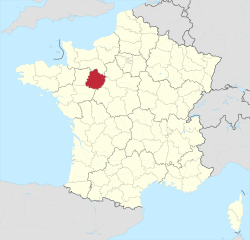Département 72 in France 2016.svg