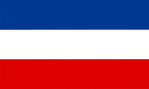 Flag of Yugoslavia (1918–1941; 1992–2006) (3-5)