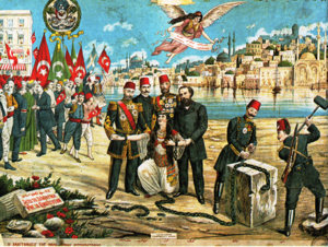 Archivo:Greek lithograph celebrating the Ottoman Constitution