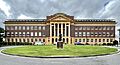 Hippocrates sculpture and Mayne Medical School, Brisbane, 2021