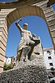 Hombre encauza las aguas.Fuente monumental de Beas de Segura (Jaén)