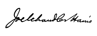 Joel Chandler Harris signature