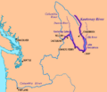 Kootenay River map