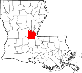 Map of Louisiana highlighting Avoyelles Parish.svg