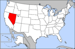 Archivo:Map of USA highlighting Nevada