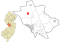 Mercer County New Jersey incorporated and unincorporated areas Pennington highlighted