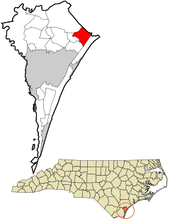 New Hanover County North Carolina incorporated and unincorporated areas Porters Neck highlighted.svg
