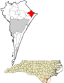New Hanover County North Carolina incorporated and unincorporated areas Porters Neck highlighted