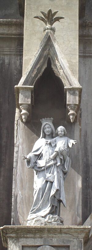 Archivo:Nicho en la fachada de la Iglesia de Coronado