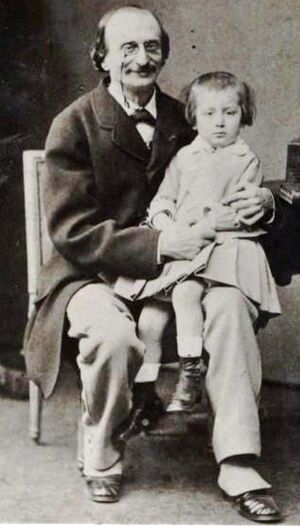 Archivo:Offenbach and son Auguste