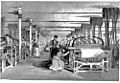 Powerloom weaving in 1835