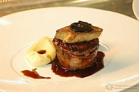 Rognon, foie gras et truffe noire