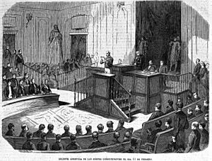 Archivo:Solemne apertura de las cortes constituyentes el día 11 de febrero de 1869, de Urrabieta