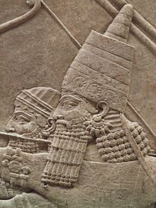 The Royal lion hunt reliefs from the Assyrian palace at Nineveh, the king is hunting, about 645-635 BC, British Museum (12254914313).jpg