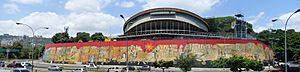 Archivo:UCV 2015-520 Mural de Pedro León Zapata 1999, Los Constructores de Venezuela