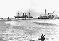 USS Maine entering Havana harbor HD-SN-99-01929