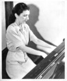 Violet Archer at the piano