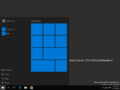 Windows Server 2016 start menu