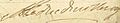 1693 signature of François de Neufville, Duke of Villeroy