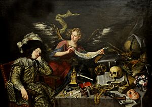 Archivo:Antonio de Pereda (1611-1678) - Visioen van een ridder (na 1650) - Madrid Bellas Artes 21-03-2010 11-15-11