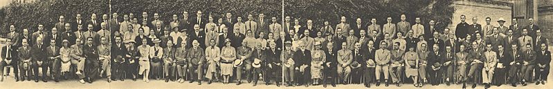 Asistentes al VI Congreso Internacional de Entomología. Madrid, 1935